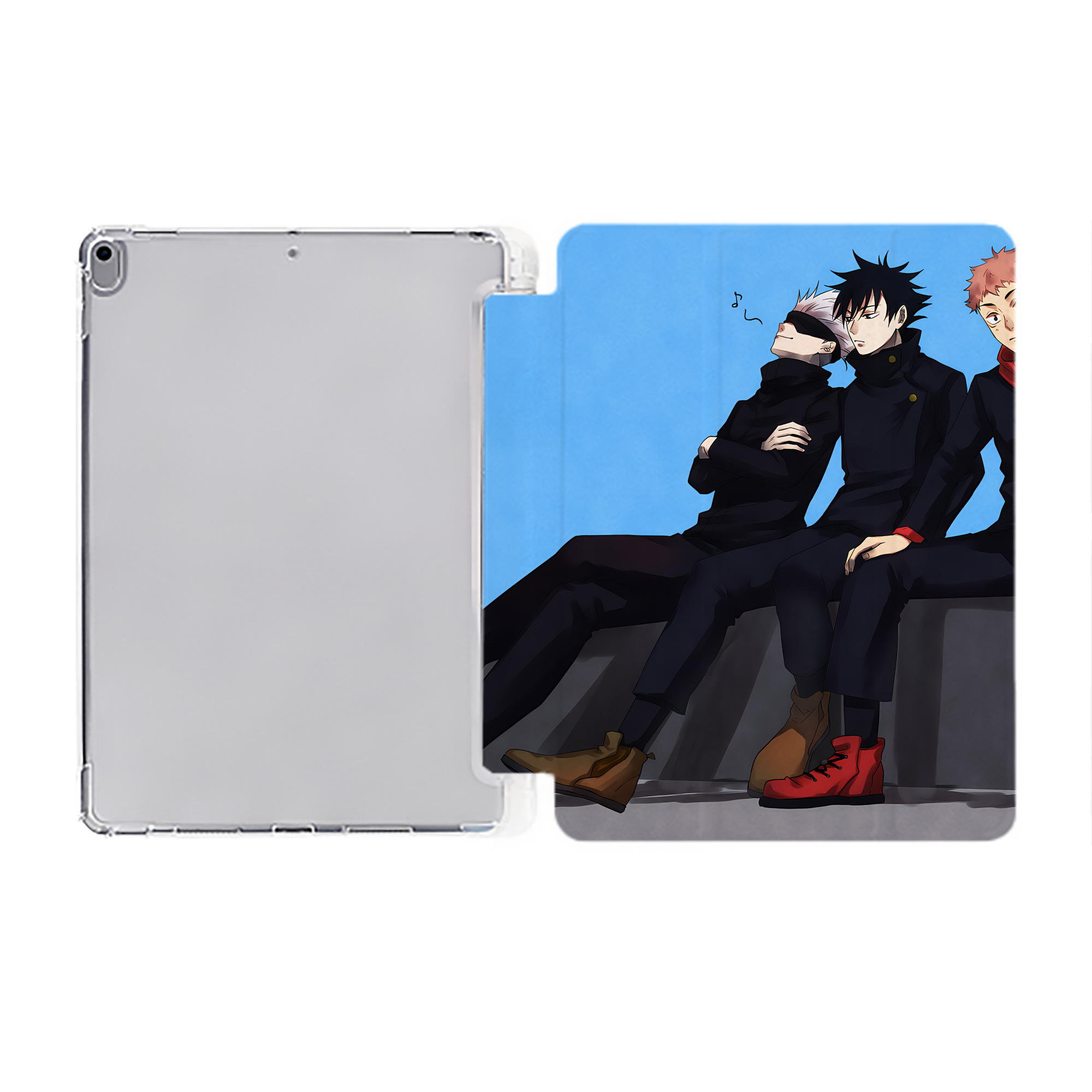 （画像用） SPY×FAMILY间谍家家酒 IPad ケース ペン収納付き 三つ折りスタンド PUレザー×シリコン 対応機種9.5/10.5/10.9インチ